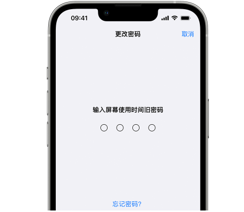 阳城iPhone屏幕维修分享iPhone屏幕使用时间密码忘记了怎么办 