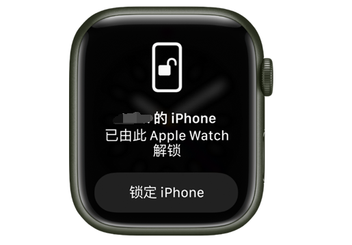 阳城苹果手机维修分享用 AppleWatch 解锁配备面容 ID 的 iPhone方法 