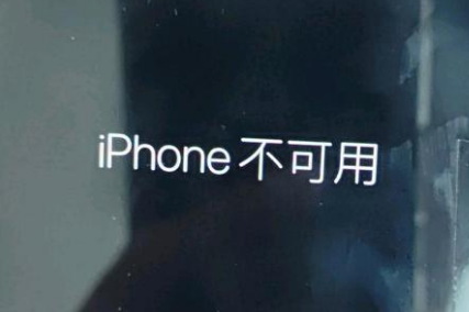 阳城苹果服务网点分享锁屏界面显示“iPhone 不可用”如何解决 