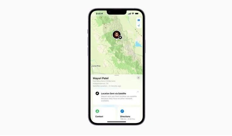 阳城苹果14维修分享iPhone14系列中 FindMy功能通过卫星分享位置方法教程 